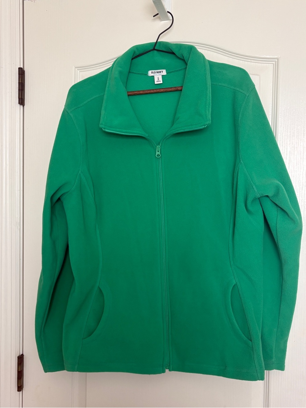 Old Navy Imperial Jade Green Full Zip Microfleece Jacket Women’s XL Cozy vibes